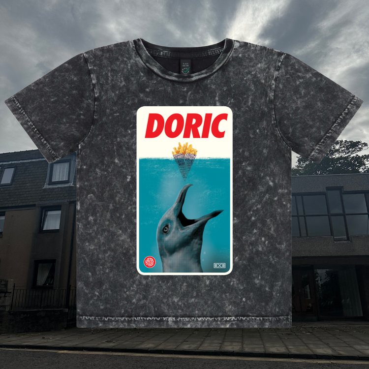 Jaws T-Shirt - Acid Black Short Sleeve Kids/Youth — Doric Studio